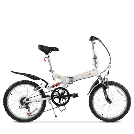 大行（DAHON） 微山地折叠自行车 20英寸高碳钢6速双避震单车 TST061 丽面白
