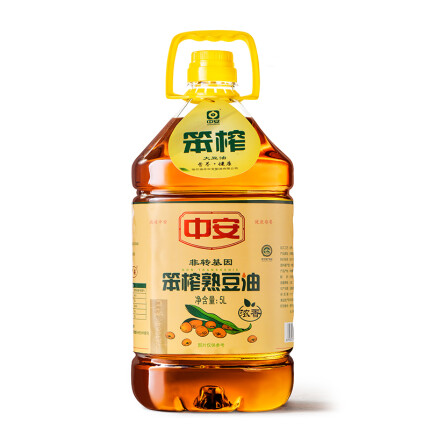 中安 非转基因 笨榨大豆油 5L 浓香型