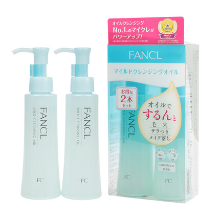 芳珂（FANCL） 日本原装 无添加纳米净化温和清洁毛孔卸妆油 卸妆油120mlｘ2/两瓶装