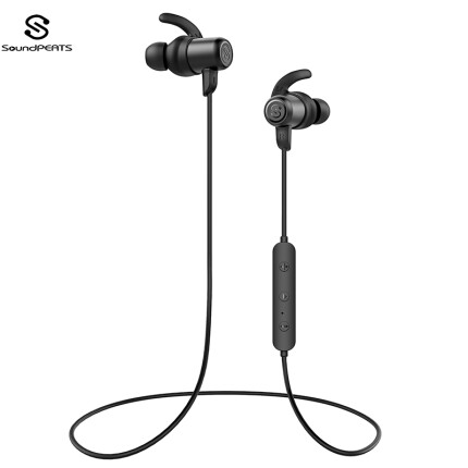 SoundPEATS Q35无线蓝牙防水防掉落入耳式运动耳机安卓苹果通用 黑色