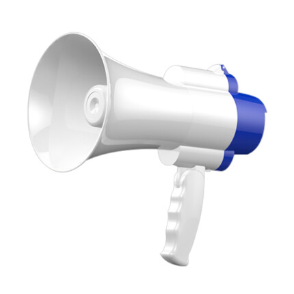 雅兰仕（EARISE） H11 录音大喇叭扬声器户外手持宣传可充电喊话器扩音器大声公便携式高音小喇叭扬声器 白色