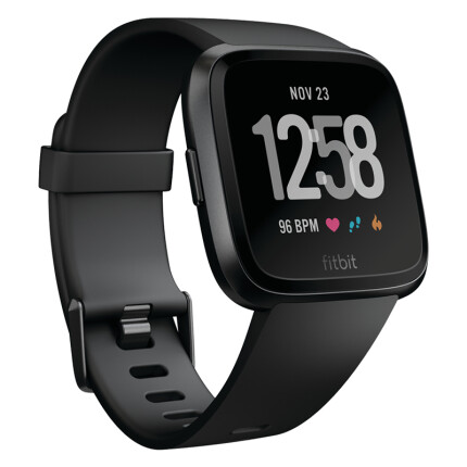 Fitbit Versa 运动智能手表NFC 健身防水 蓝牙可通话 自动锻炼识别 音乐存储 来电短信微信提醒 黑色