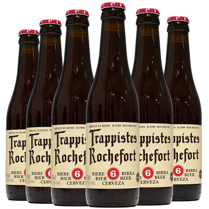 罗斯福（Rochefort） 6号啤酒 修道士精酿 啤酒 330ml*6瓶 比利时进口