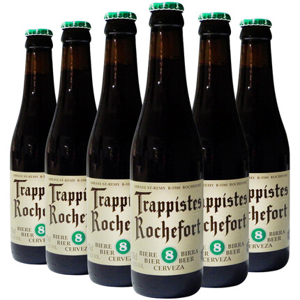 罗斯福（Rochefort） 8号啤酒 修道士精酿 啤酒 330ml*6瓶 比利时进口