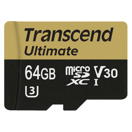 创见（Transcend）MicroSDXC（TF）U3M 64G MLC高速摄录卡 读95M/s 写60M/s UHS-I