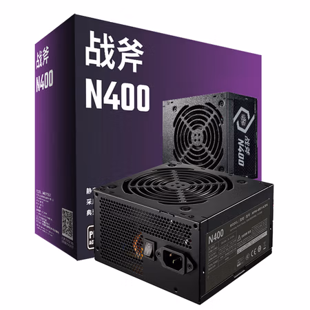 酷冷至尊（CoolerMaster）额定400W 战斧N400W电源  主动PFC/单路12V/效率大于85%/降噪风扇/电脑组件