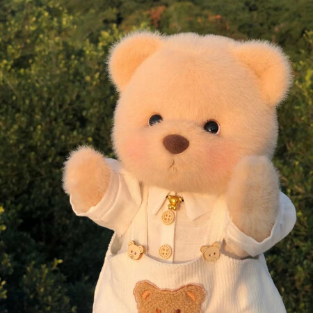 迪士尼disney泰迪熊手工小熊玩偶关节可动布娃娃可爱公仔毛绒玩具儿童