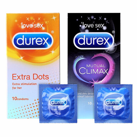 杜蕾斯（Durex）避孕套 安全套 快感二合一20只套装(凸...