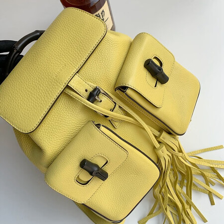 二手99新 古驰 Gucci 黄色全皮竹节女士双肩包 图片价格品牌报价 京东 二手99新 古驰 Gucci 黄色全皮竹节女士双肩包 图片价格品牌报价 京东