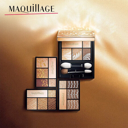 MAQUILLAGE心机友好养肤彩妆 五色大地色系大热斩男盘...