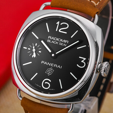 二手95新全套沛纳海手表radiomir系列45mm表径自动机械男士腕表皮带针