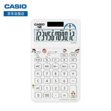 卡西欧jw 0sc We 哆啦a梦限量礼盒 卡西欧 Casio Jw 0sc We瑞雪白时尚办公计算器 行情报价价格评测 京东