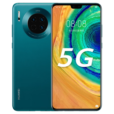 华为(huawei) mate30 手机通4g手机 智能手机(5g版可选) 青山黛(8 256