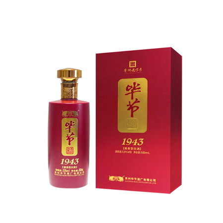 毕节酱酒1943  酱香型53度高度白酒500ml 礼盒装送...