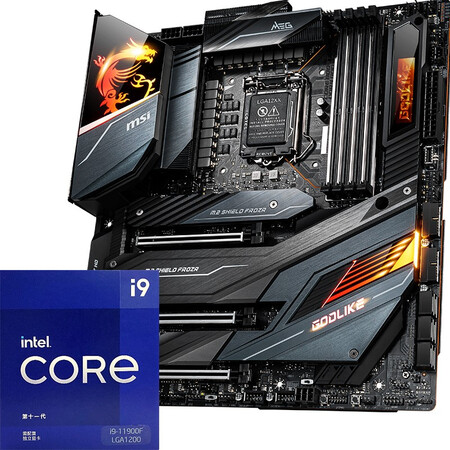 微星(msi)meg z490 godlike超神板 英特尔(intel)i9-11900f 板u套装