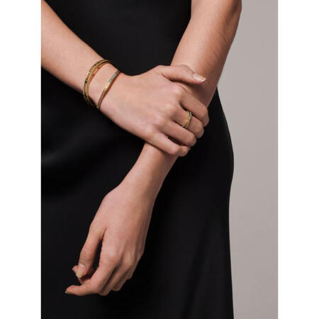 michael kors/mk 14k镀金纯银彩虹闪光密镶手镯百搭时尚配饰 gold m