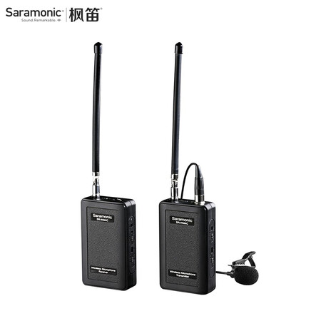 枫笛saramonic麦克风srwm4c一拖一领夹式无线小蜜蜂新闻采访无线话筒