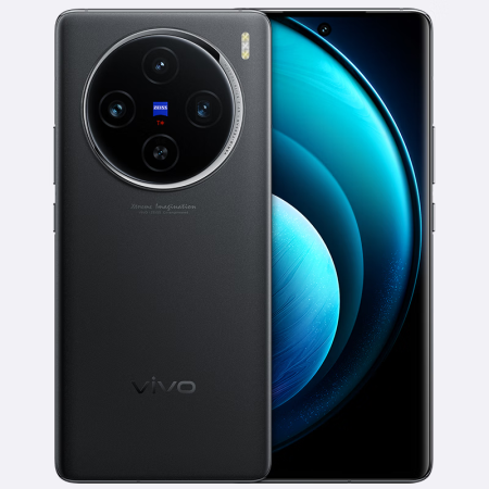 vivo X100 5G拍照手机 16GB+1TB(DDR5T)/辰夜黑/蓝晶x天玑9300旗舰芯片/5000mAh蓝海电池/蔡司超级长焦/120W双芯闪充