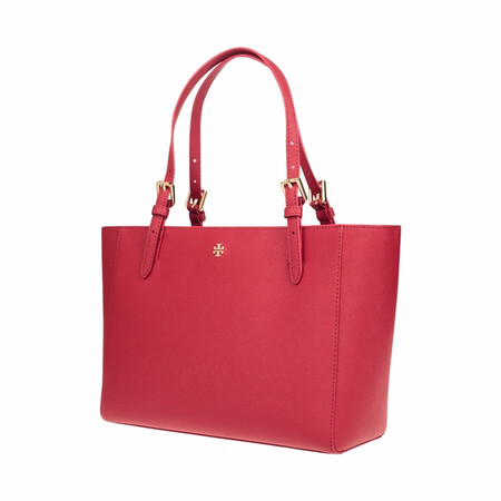 tory burch托里伯奇女包 女士皮质大号单肩手提托特包 49127 红色