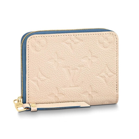 路易威登lv女包zippy短款牛皮拉链零钱包 m63928米色代购