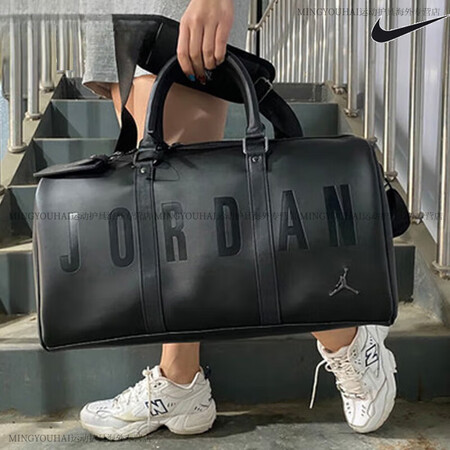 耐克（NIKE）健身包男女斜挎包2023新款大容量行李包旅行...