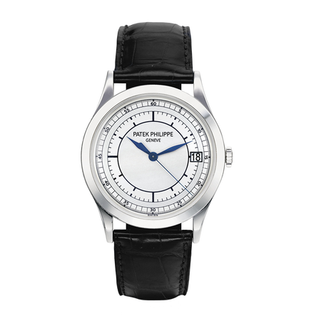 二手95新百达翡丽古典表系列18k白金自动机械男士腕表5296g001二手