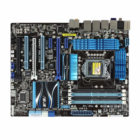 华硕p8z77vp8p67p8h77二手主板技嘉z77x超频主板支持1155针i73770k