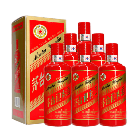 茅台迎宾酒 53度酱香型白酒(新老包装随机发货) 茅台迎宾中国红(500ml