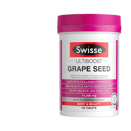 swisse葡萄籽精华胶囊300粒澳洲进口健康维生素C抗氧化...