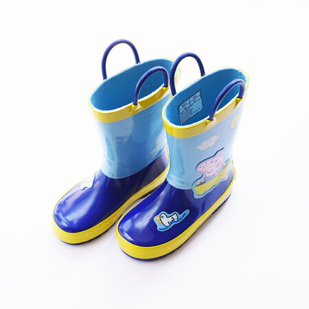 山头林村小猪佩奇雨鞋 ins儿童雨靴小猪佩奇男女婴儿宝宝小孩粉红猪网