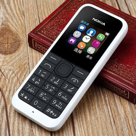 nokia/诺基亚105rm-1134直板按键安全保密手机学生备注老人机 红色
