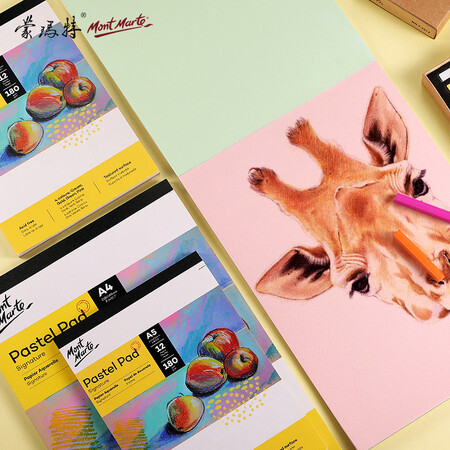 蒙玛特色粉纸 蒙玛特 Mont Marte 色粉纸a4 色粉笔画画纸学生油画棒彩铅绘画纸带加厚底板绘画本蜡笔 画画本msb0052 行情报价价格评测 京东
