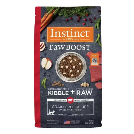 INSTINCT百利生鲜健康理想体态低卡低脂控制体重无谷鸡肉...