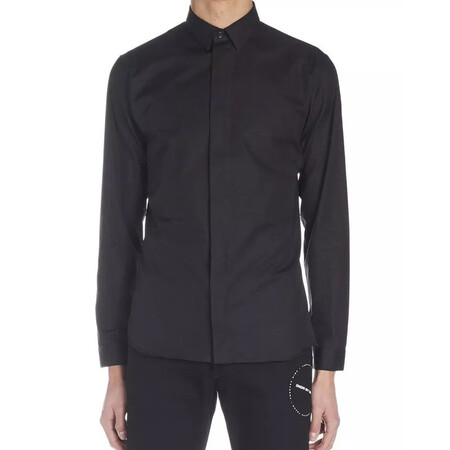 dior 迪奥2019年新款 白色棉质蜘蛛刺绣男士商务休闲长袖衬衫733c518b