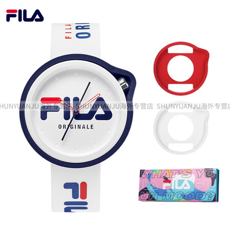 斐乐（FILA）手表男女士撞色简约运动腕表潮流新款情侣鎹女生...