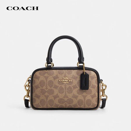 蔻驰（COACH）奢侈品女包手提单肩斜挎包棕色CW197IM...