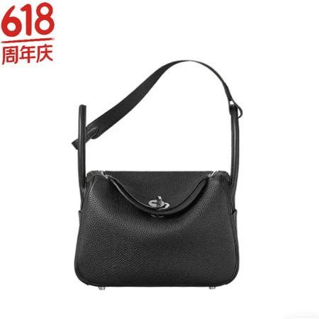 爱马仕（HERMES）(爱马仕) 包包黑银Lindy2652...