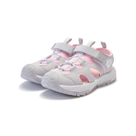 彪马（PUMA）网眼透气魔术贴防滑凉鞋儿童包头运动拖鞋FUN...