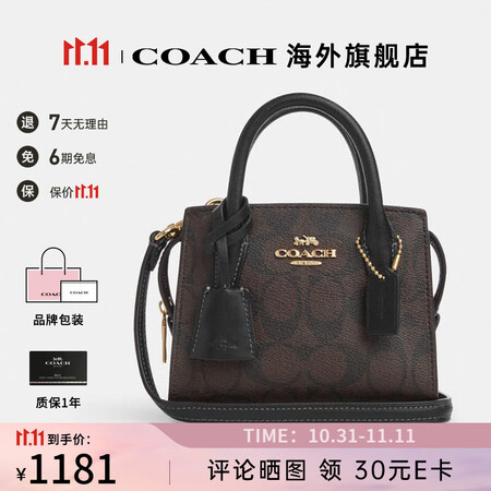 蔻驰（COACH）官方授权 ANDREA 15经典双C标志单...