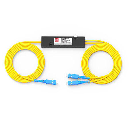 诺可信 nokoxin 1比2分光器1分2光纤分路器sc一分二分光器一比二