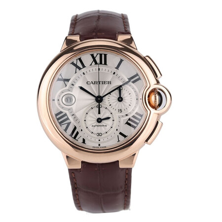 【二手95新】卡地亚蓝气球系列w6920074自动机械计时18k玫瑰金男表44