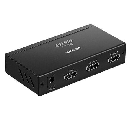 绿联hdmi分配器一进二出 4k数字高清视频分屏器 笔记本电脑电视盒子接