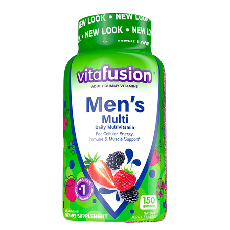vitafusion美国进口男士复合维生素补锌软糖150粒