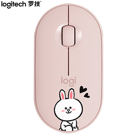 罗技pebble 罗技 Logitech Pebble无线蓝牙鼠标line Friends系列 可妮兔 行情报价价格评测 京东