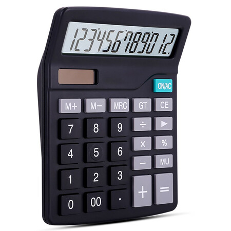 【得力837es】得力 计算器837es桌面办公用大屏幕大按键计算机 办公文