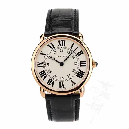 二手95新卡地亚伦敦系列w6800251腕表手动机械男士手表中性表36mm裸表