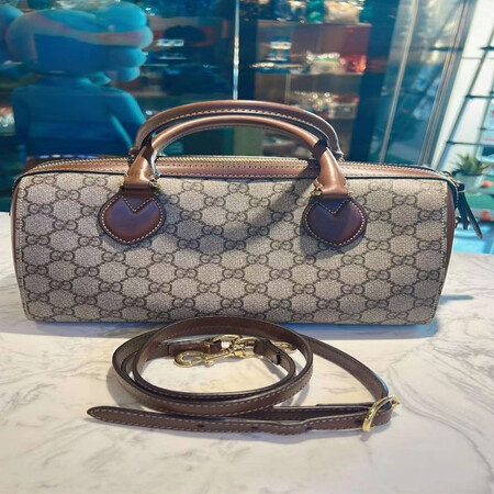 「二手95新」gucci  女包女士包包奢侈品 波士顿枕头单肩包