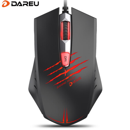 达尔优(dareu)LM109有线鼠标 台式机/笔记本电脑/家用/办公/电竞游戏鼠标/黑色