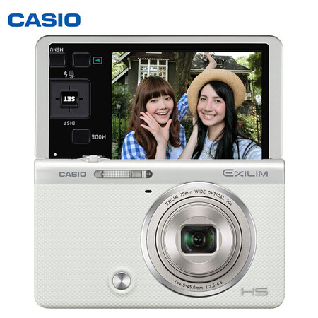 
                                        卡西欧（CASIO）EX-ZR55 数码相机  （1610万像素 3.0英寸液晶屏 10倍光学变焦 25mm广角） 白色                