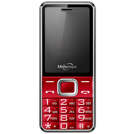 优思（Uniscope）US68A  电信2G老人手机 红色